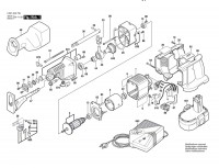 Bosch 0 601 645 742 GSA 24 VE Reciprocating saw 24 V / GB Spare Parts GSA24VE